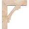 Ekena Millwork Merced Block Smooth Bracket w/ Offset Brace, Douglas Fir, 7 1/2"W x 26"D x 30"H BKT0806X26X30MRC05SDF - alternate 4